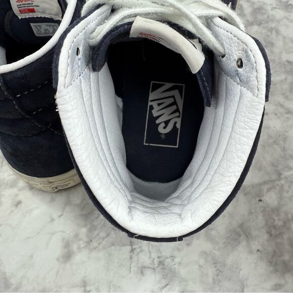 VANS Unisex Sk8 Hi Heiq Eco Dry Dupont Water Repellent Blue  Sneakers M5.5 W 7 - Picture 9 of 15